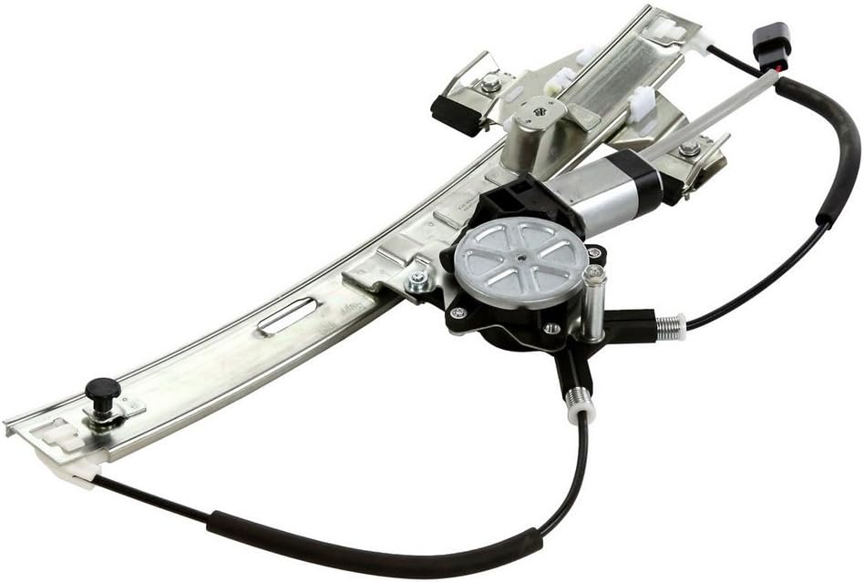 Rear Right Side Power Window Regulator with Motor Compatible with 2004-2008 Pontiac Grand Prix Sedan 4-Door Pack of 2 H7348