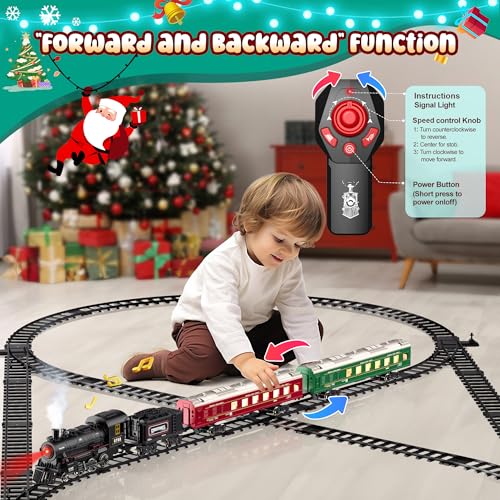 Remote Control Train Set with Track and Carriages V4313