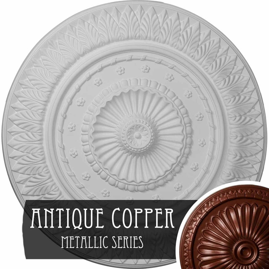 26 5/8x22OD x 2 1/4x22P Ceiling Medallion (Ultra Pure White) V3135