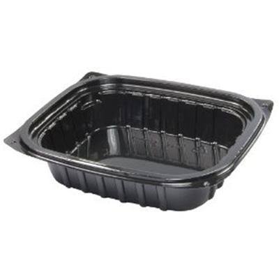 24 oz Black Plastic Rectangular Container W360