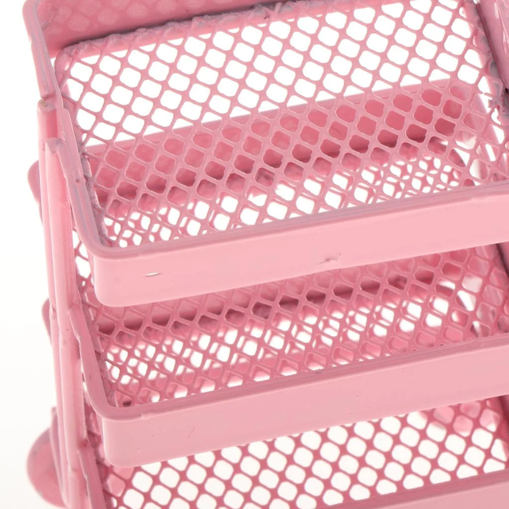 Mini 3 Tier Storage Shelf Dollhouse Decor Accessory K981