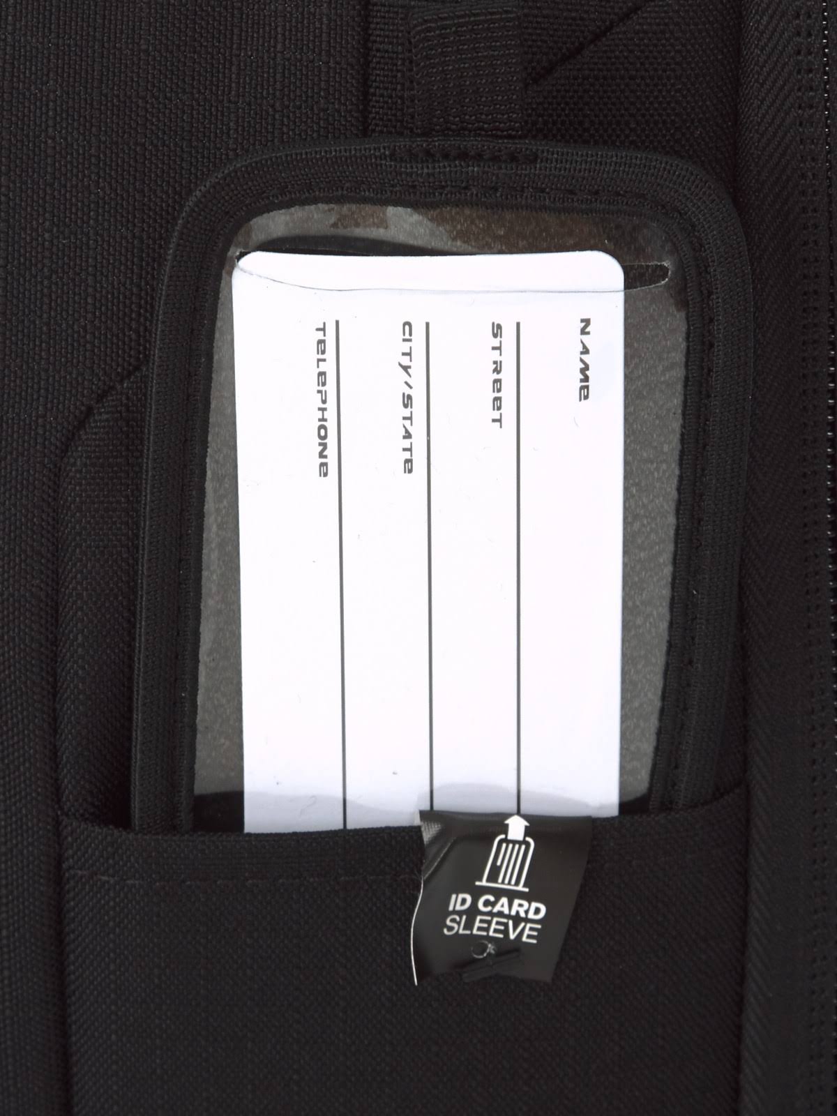 Black Carry On Roller Bag W6324