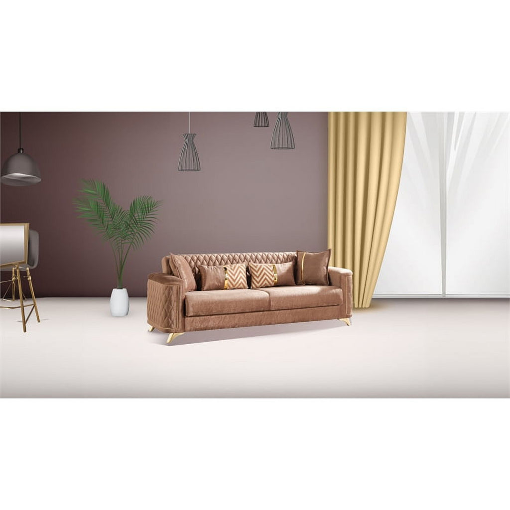 Copper Velvet Sofa L64873