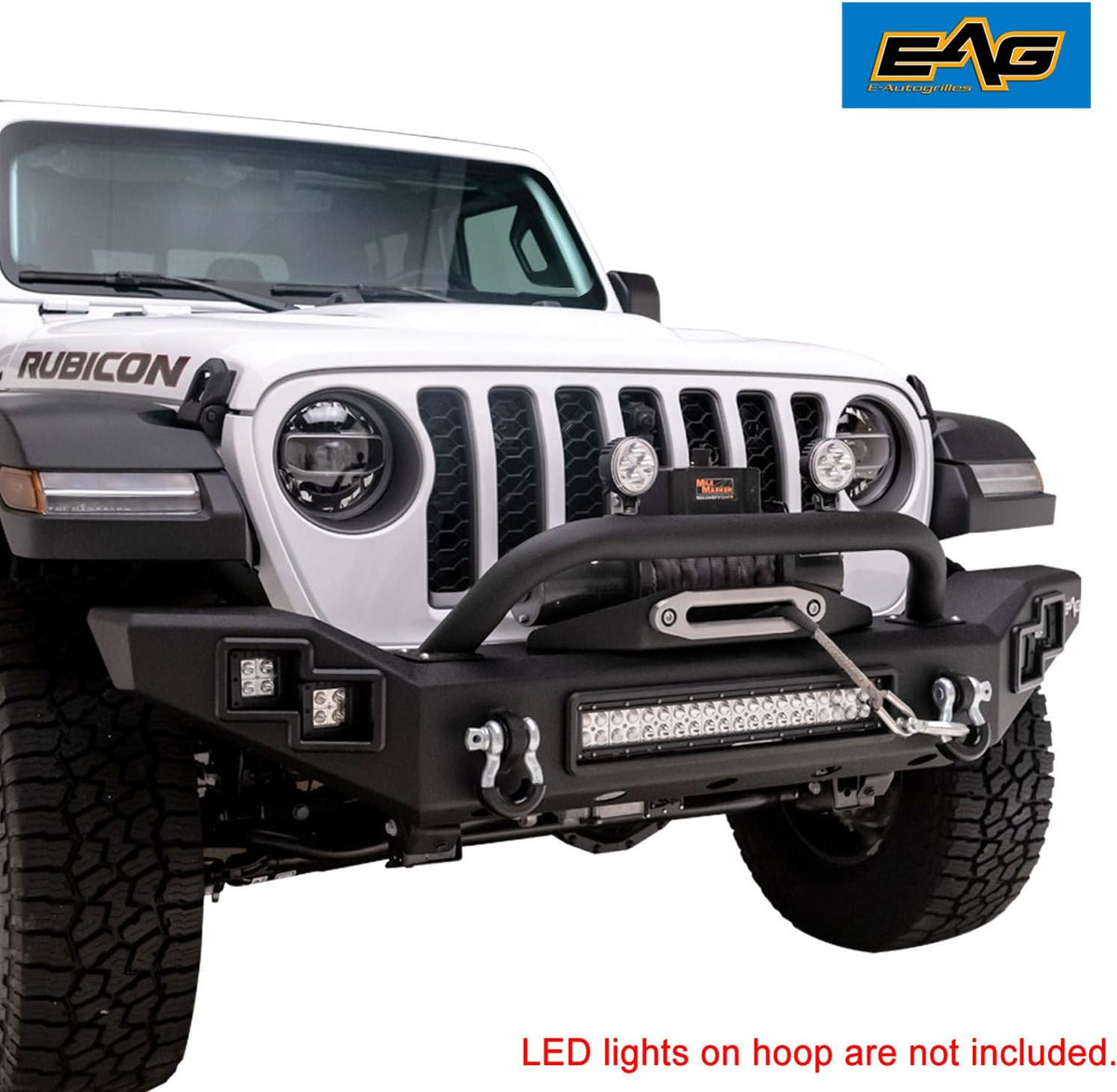LED Front Bumper with Winch Mount Plate for Gladiator JT T50218