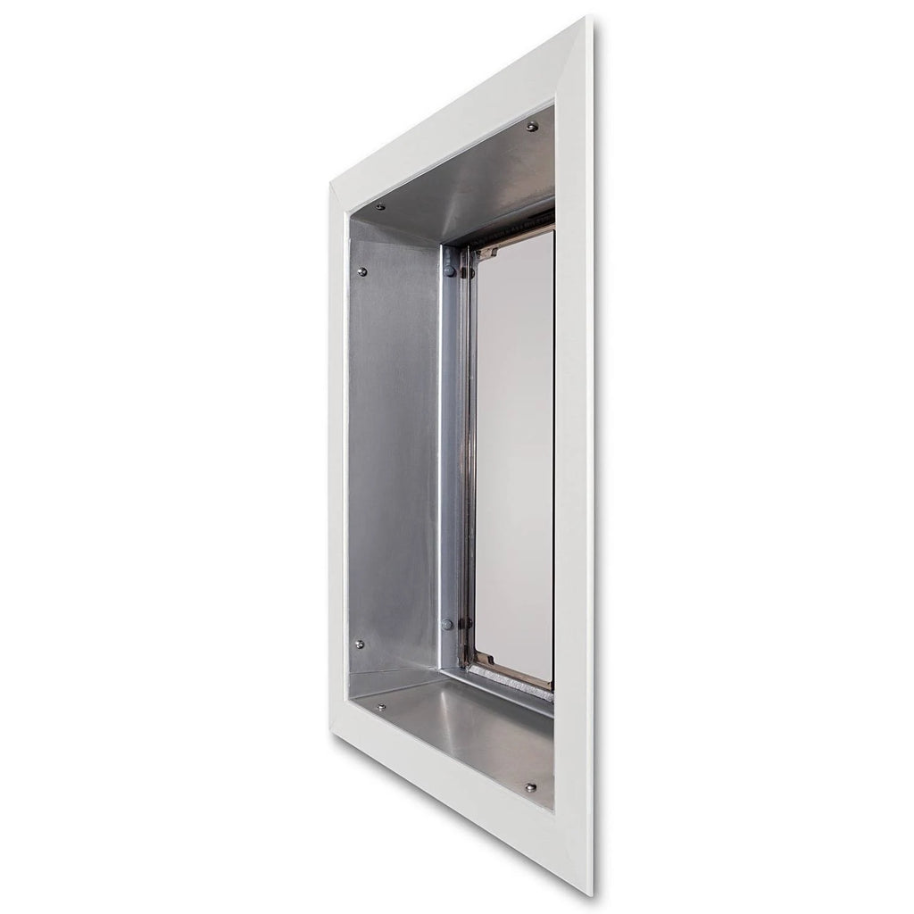 White Wall Mount Pet Door B17201