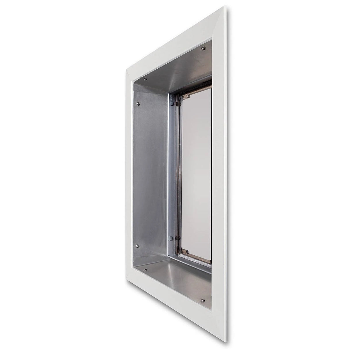 White Wall Mount Pet Door B17201