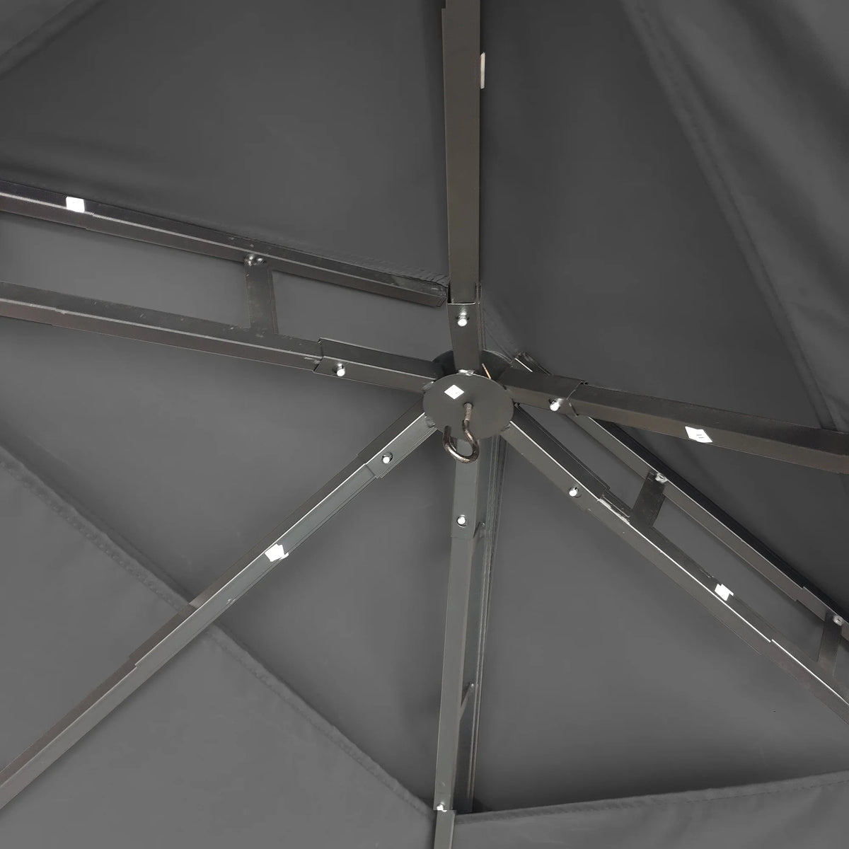 Steel Grill Gazebo Double Tier Top Canopy Z608616