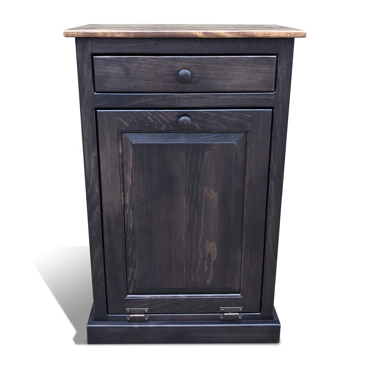 Mocha Wooden Pull Out Trash Can Cabinet H20732