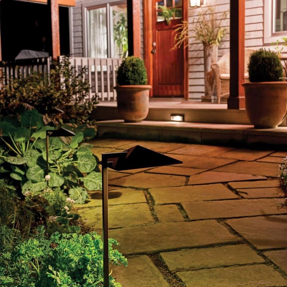 Satin Black LED Path Light R62862
