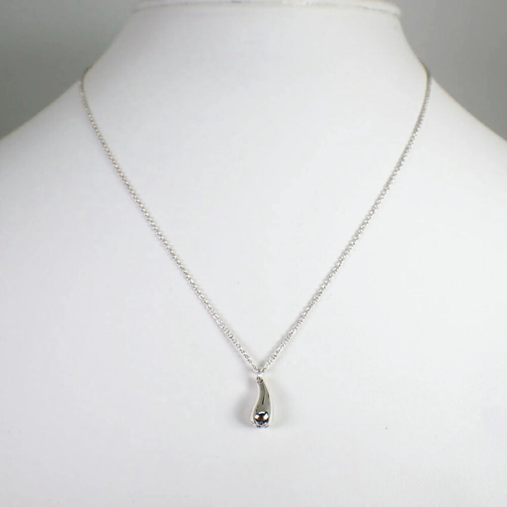 925 Teardrop Pendant Necklace S473380