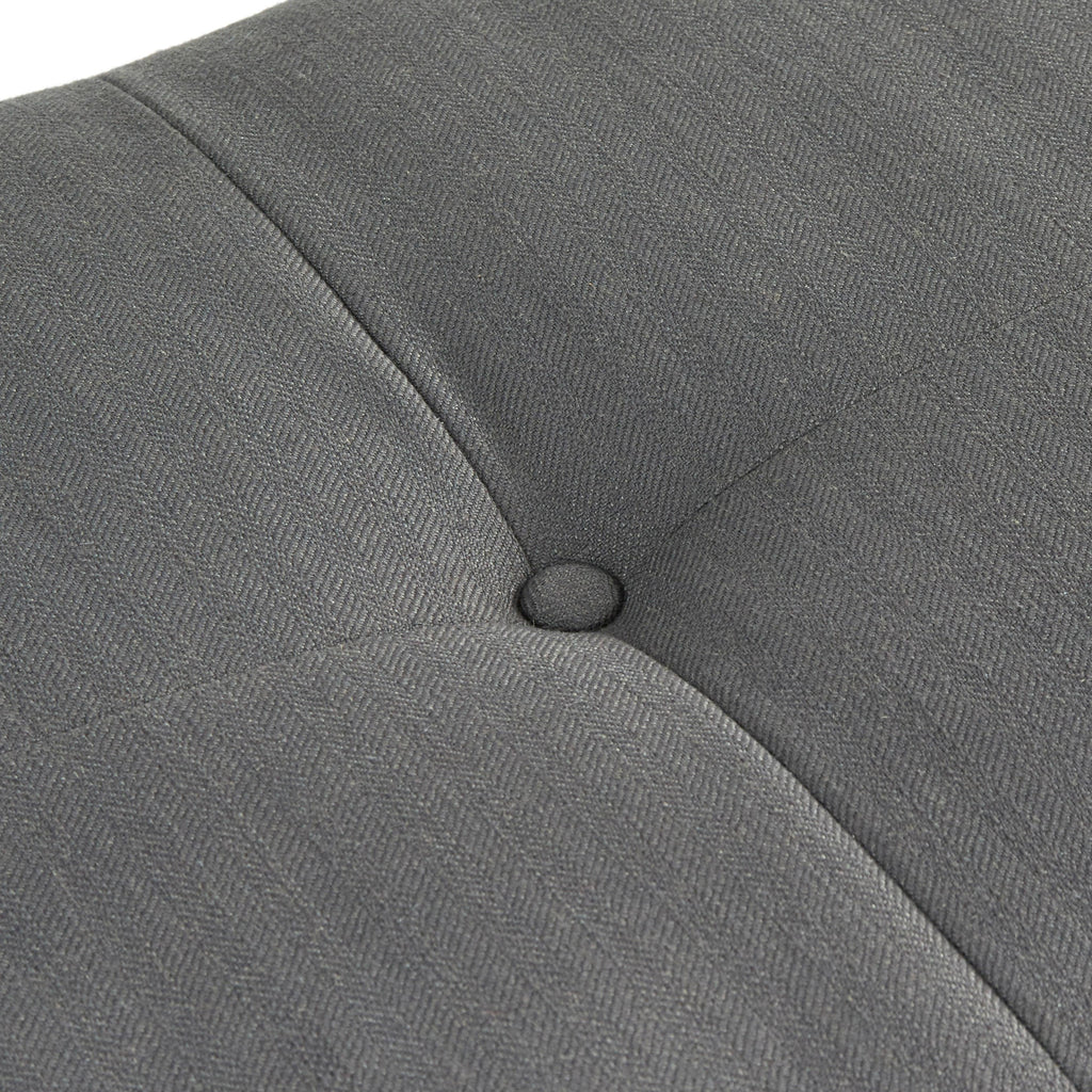 Charcoal Grey Fabric Bench N272178