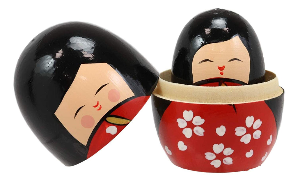 5 Piece Wooden Stacking Matryoshka Nesting Dolls Toy E826