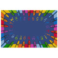 Alphabet Crayon Rectangle Carpet O2236