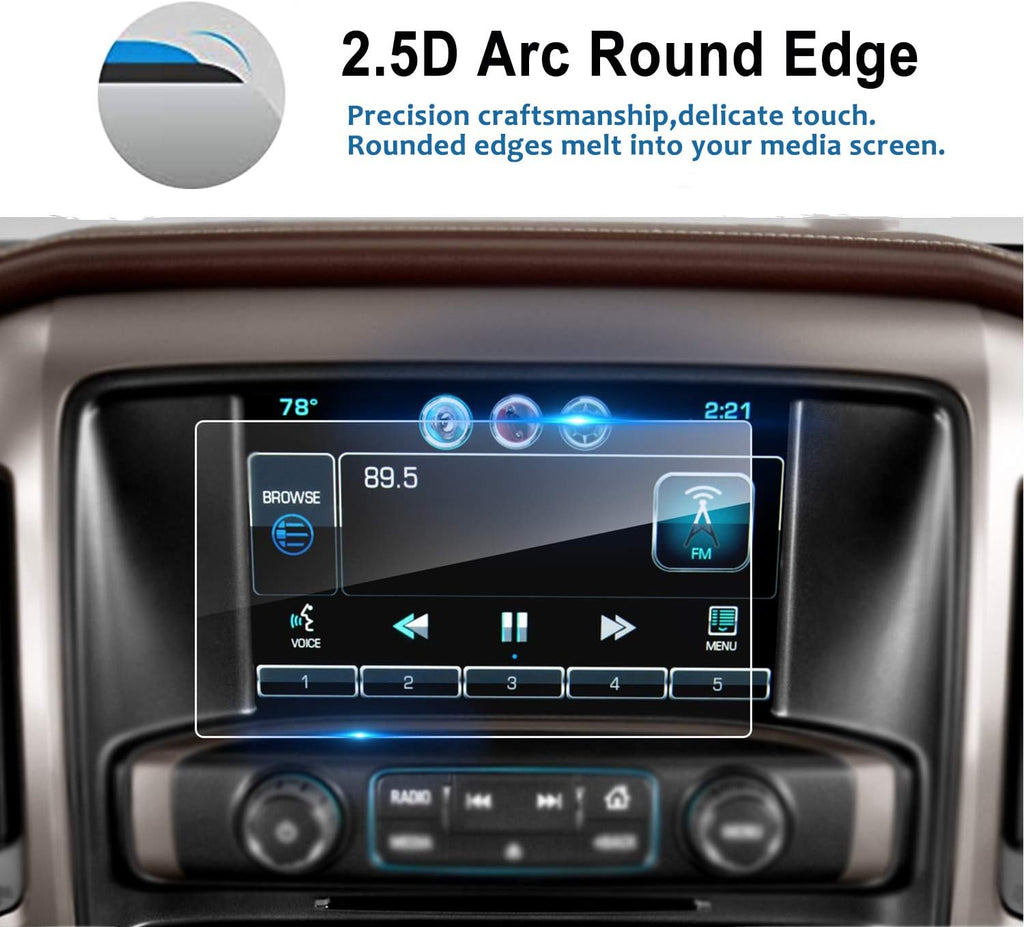 8 Inch Tempered Glass Screen Protector for Silverado MyLink Navigation B108709