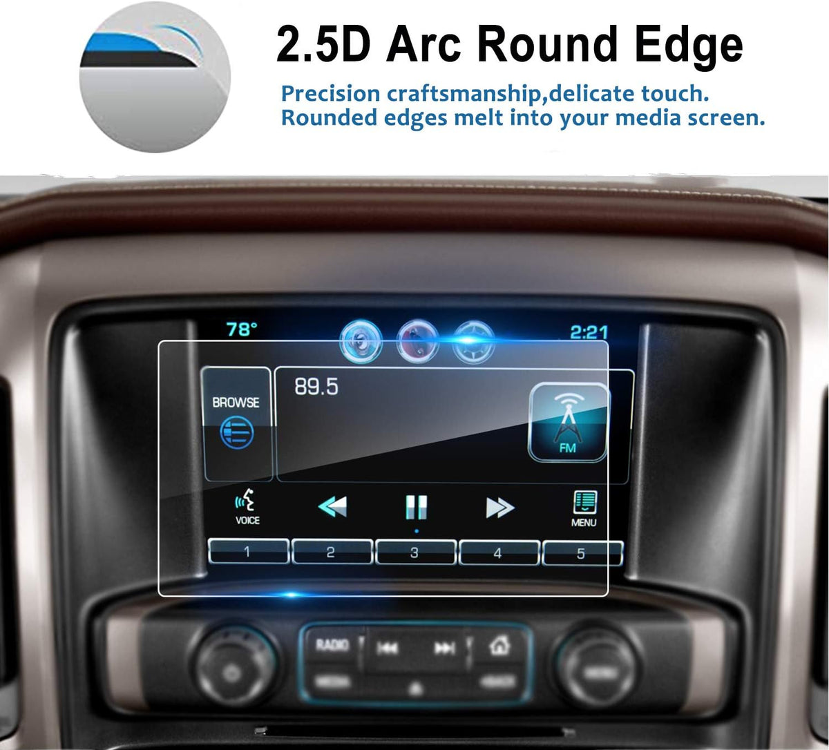 8 Inch Tempered Glass Screen Protector for Silverado MyLink Navigation B108709