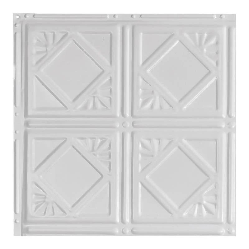 Gloss White 2-foot x 2-foot Nail-up Ceiling Tile (Carton of 5) H2240