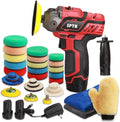 12V Cordless Car Polisher Tool Set with 1500mAh Li-ion Battery and Polishing Pads S122577