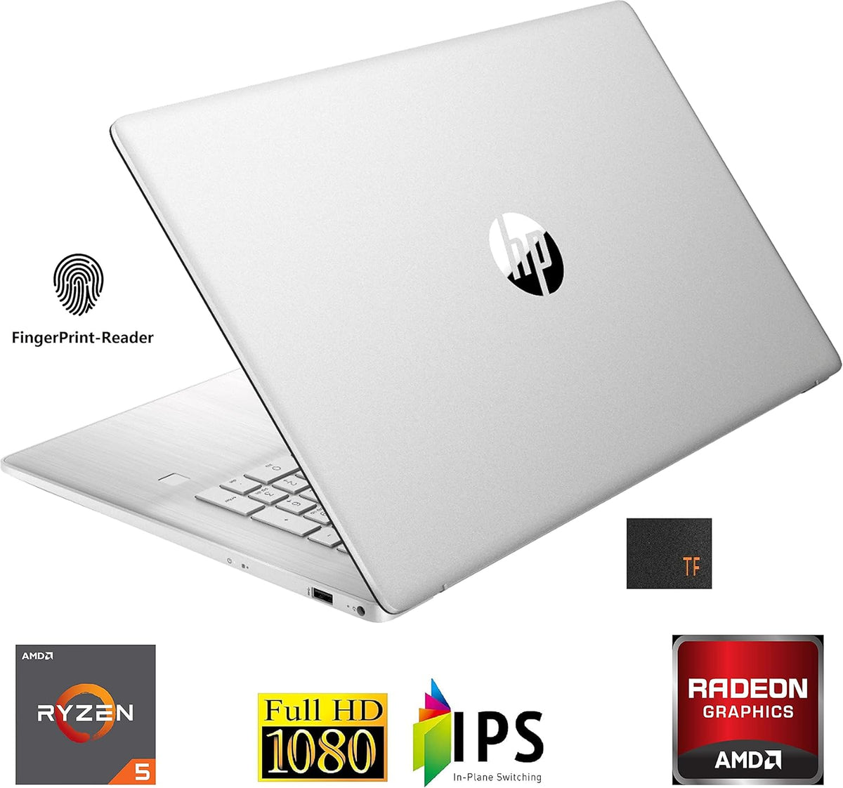 17.3" FHD Anti-Glare IPS Display 6-Core AMD Ryzen 5-5500U 16GB Ram 256GB SSD Laptop D770738