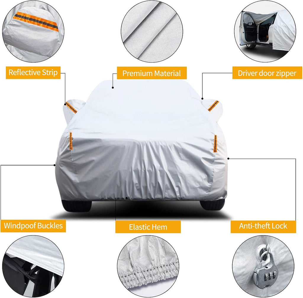 Waterproof Car Cover for Jeep Wrangler JK J48558