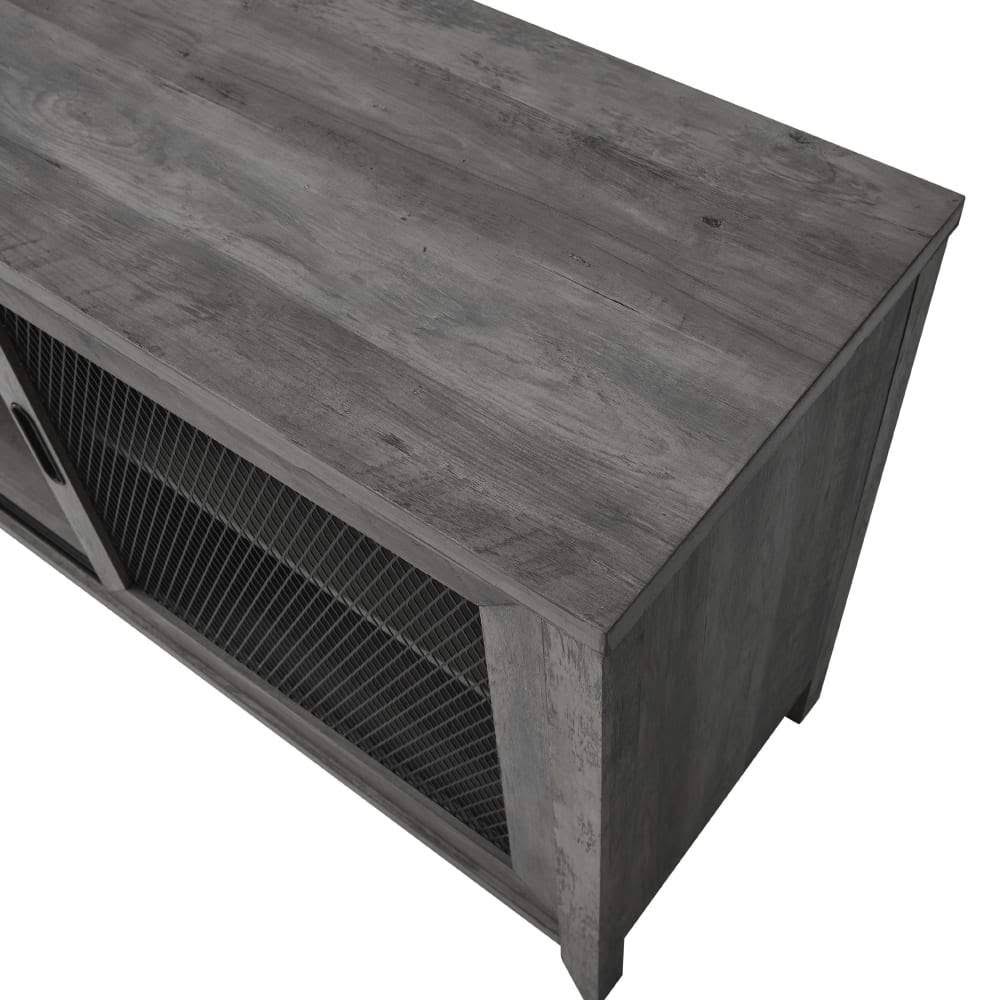 Industrial Sliding Mesh Door TV Console O968