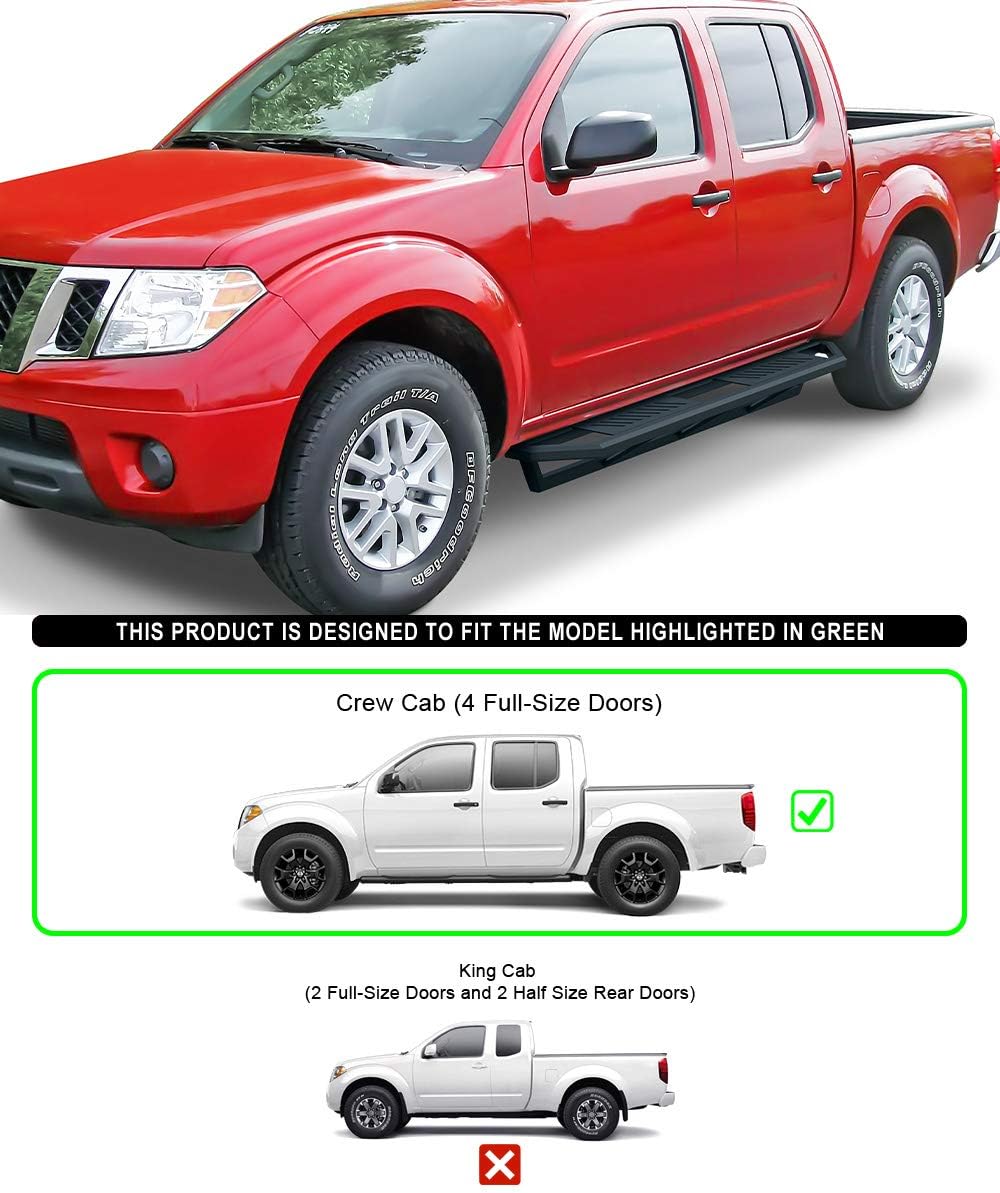6.5in Nerf Bars Rocker Guards for Nissan Frontier Crew Cab L52932