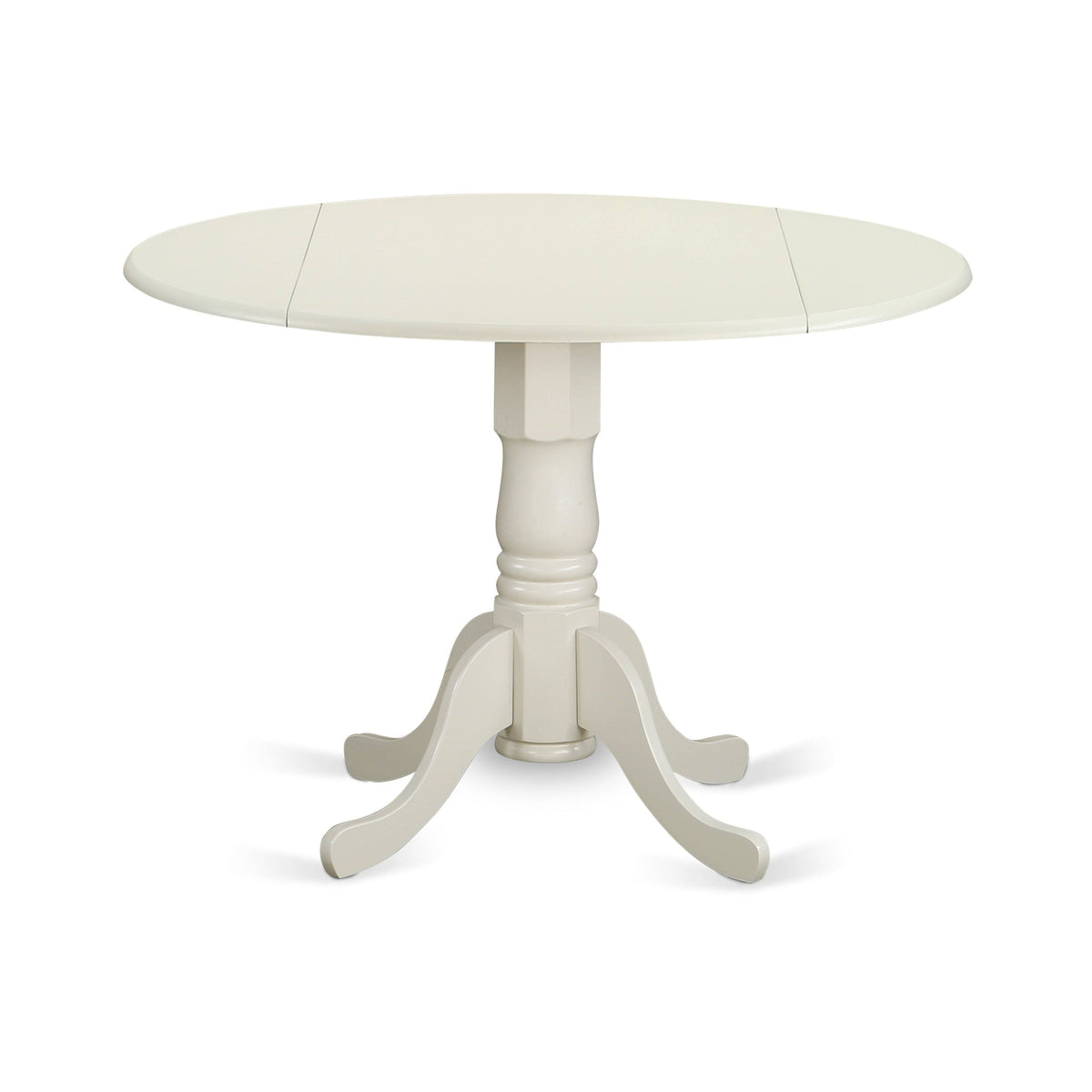 3PC Round Table with Two 9-Inch Drop Leaves and 2 Panel Back Chairs Y572