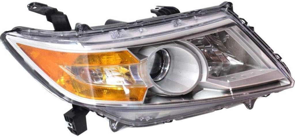 Headlight Assembly for Honda Odyssey 2011 2012 2013 Driver Side Halogen with Bulbs I423