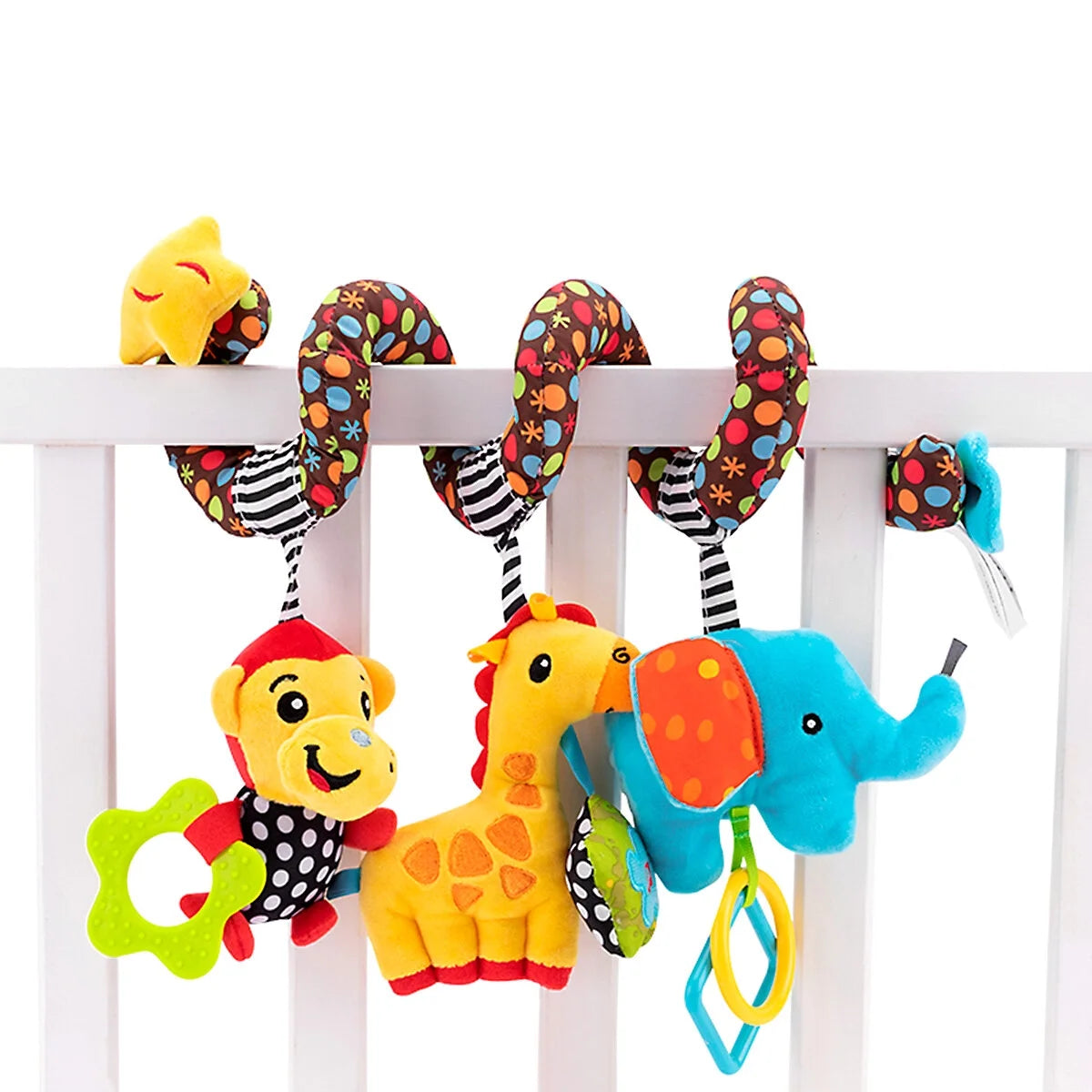 Infant Baby Activity Spiral Bed & Stroller Toy Plush Toy Y84190