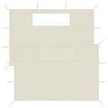 2 Piece Gazebo Sidewalls with Windows Canopy Wall X358