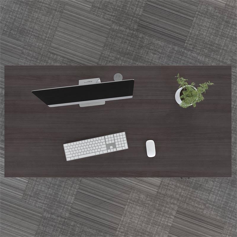 Gray Electric Height Adjustable Standing Desk P5786