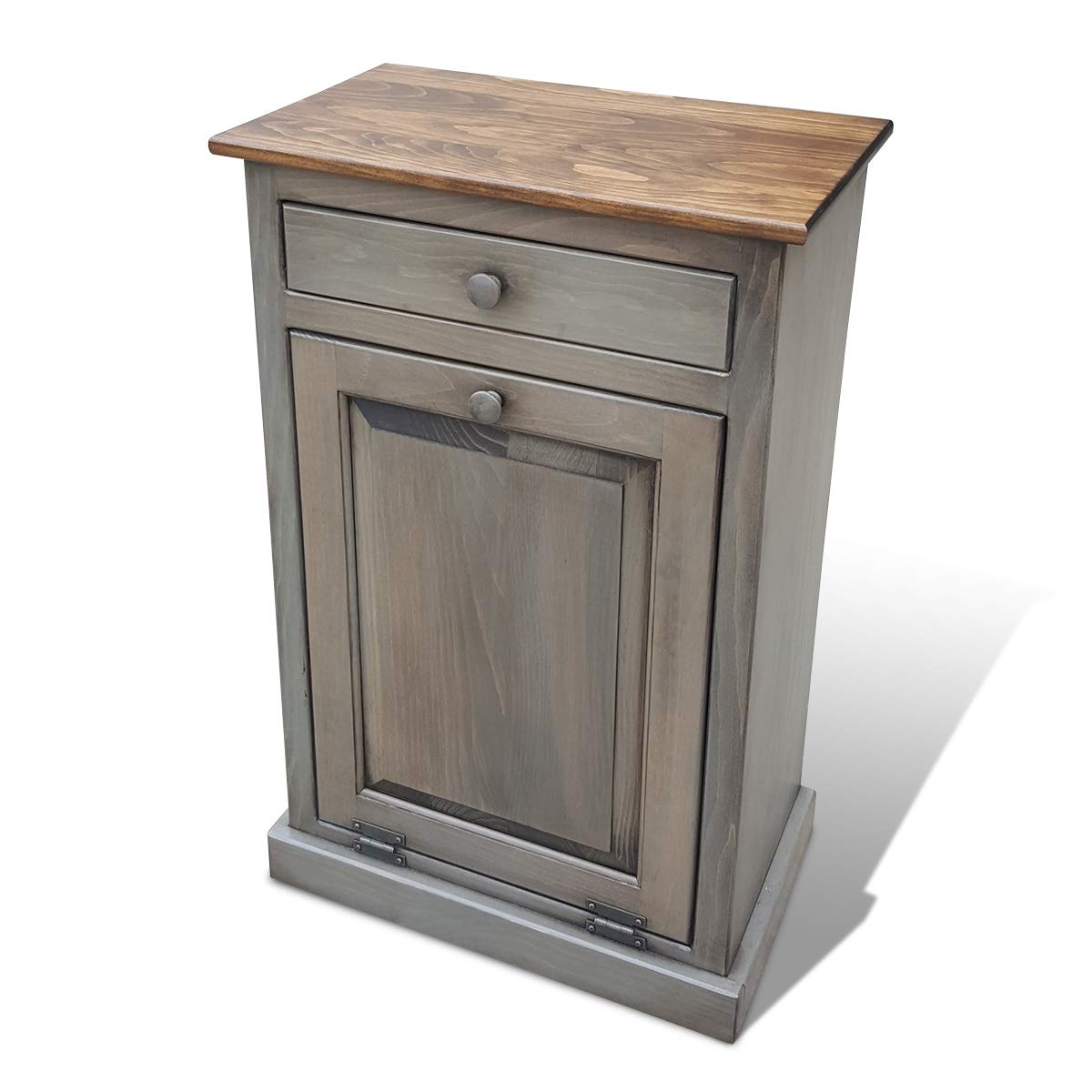 Mocha Wooden Pull Out Trash Can Cabinet H20732