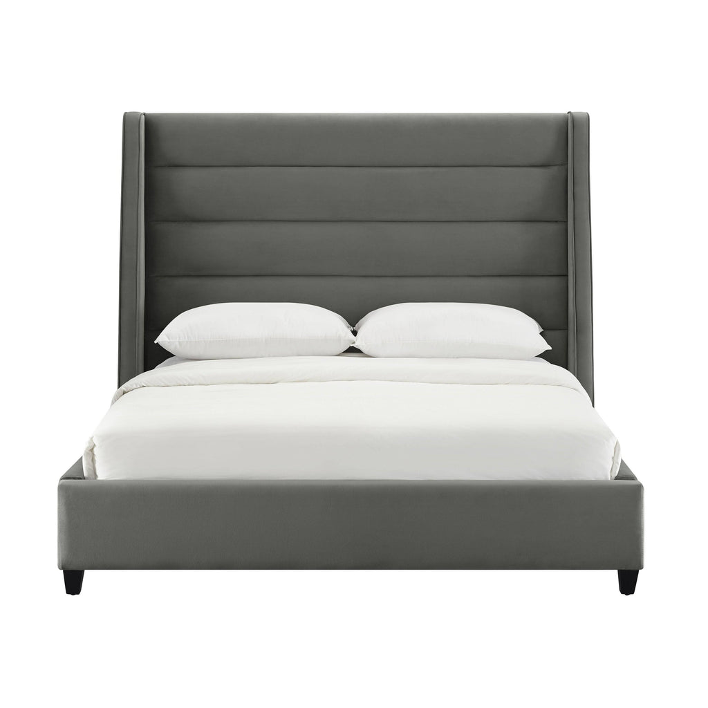 Blush Velvet Bed Twin X28881