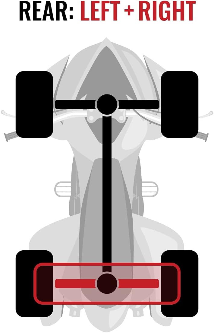 Rear Left Right Axles Pair for Polaris Ranger 4X4 F6063
