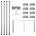 4 Pack Stainless Steel Cable Railing Post M80836