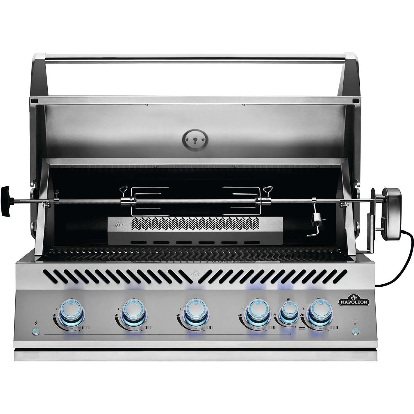 38-Inch Propane Gas Grill with Infrared Rear Burner and Rotisserie Kit O590
