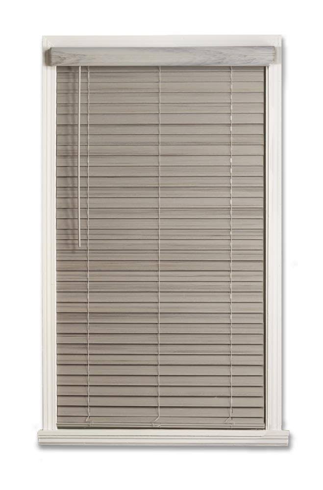 Cordless Faux Wood Room Darkening Horizontal Blind A81565