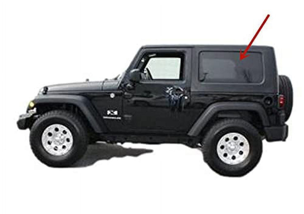 Left Side Rear Quarter Glass Window for Jeep Wrangler 2 Door 2007-2010 N5599