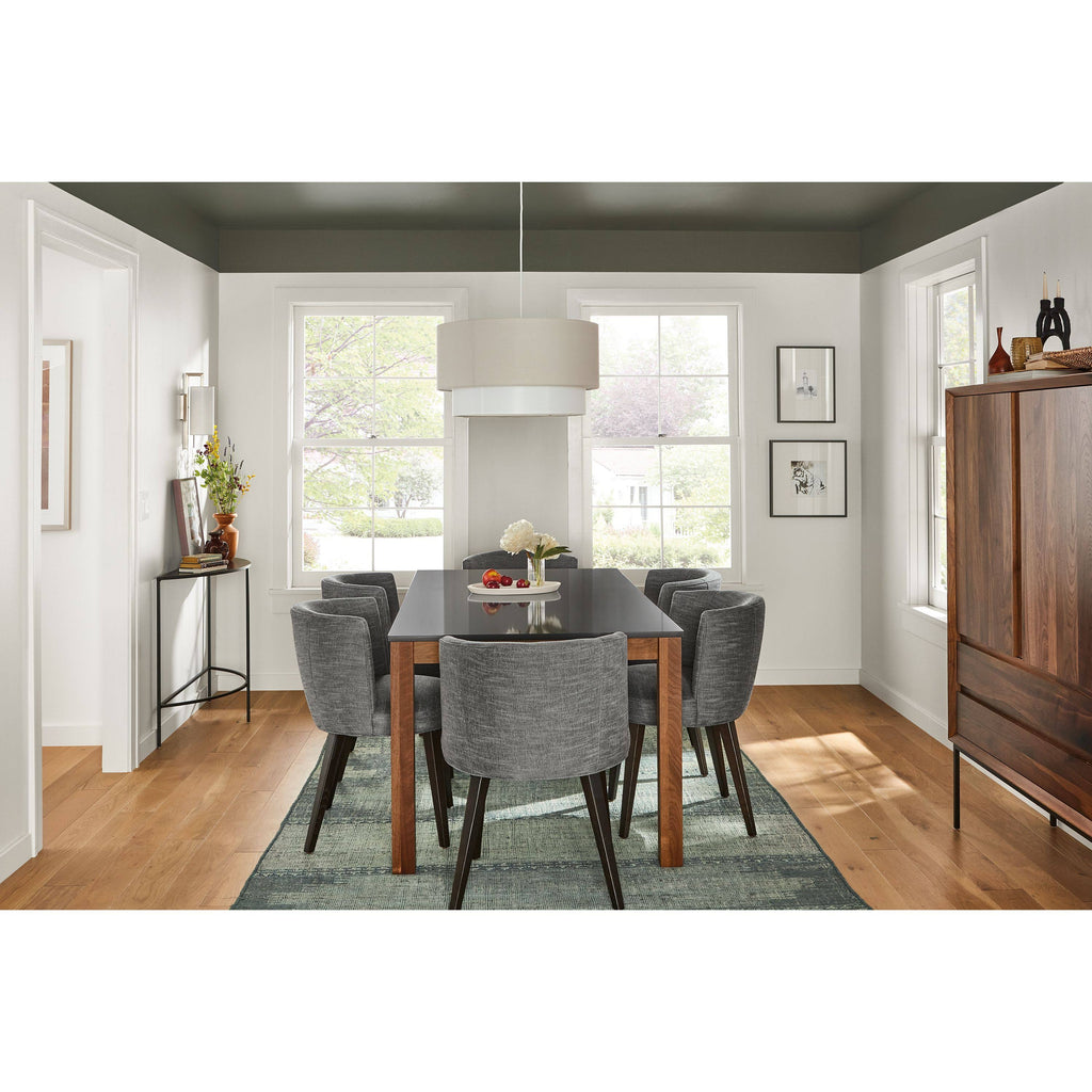 Sage Green Grey Slim Half-Round Console Table A826