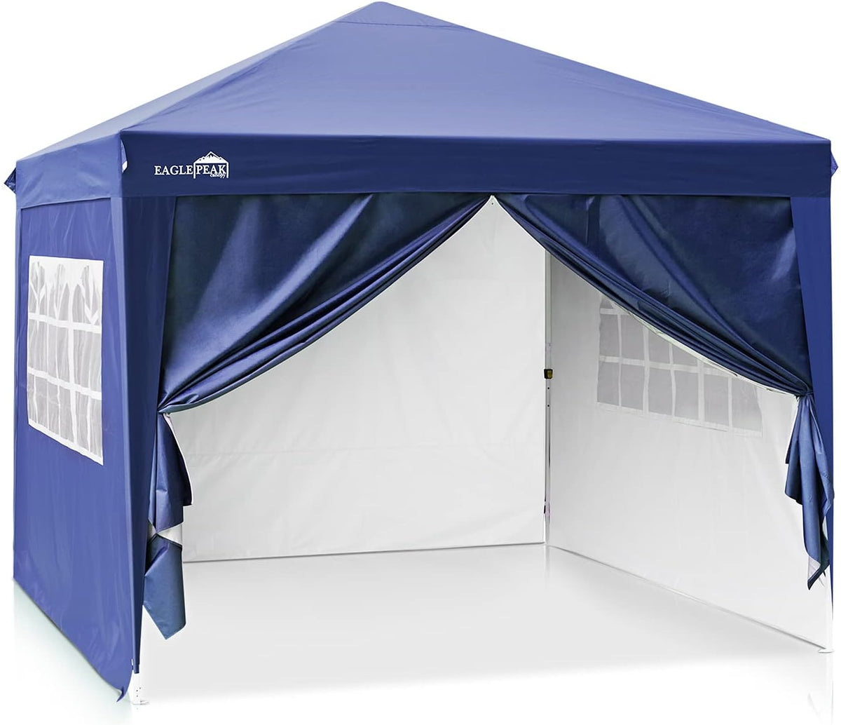 10' x10' Pop Up Canopy Tent with 4 Side Walls (Green) N712890