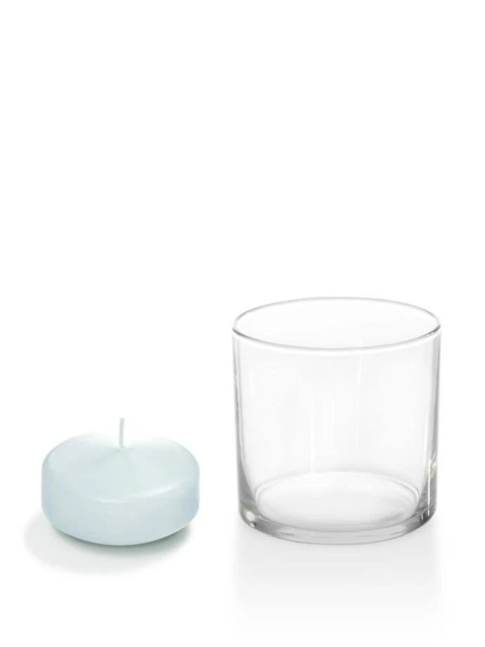 Set of 36 Ice Blue Floating Candles S314