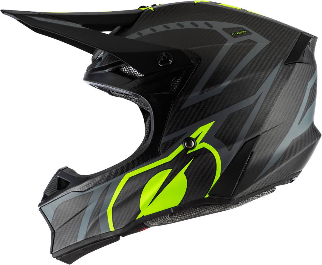 Black/Neon Yellow XL Carbon Race Helmet H695529