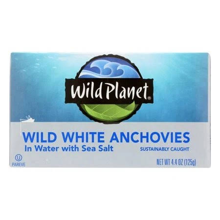 White Anchovies in Water 4.4 oz Case of 12 D731