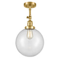 Satin Gold Semi-Flush Mount Light I491