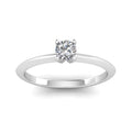 14k White Gold Diamond Solitaire Engagement Ring U594452