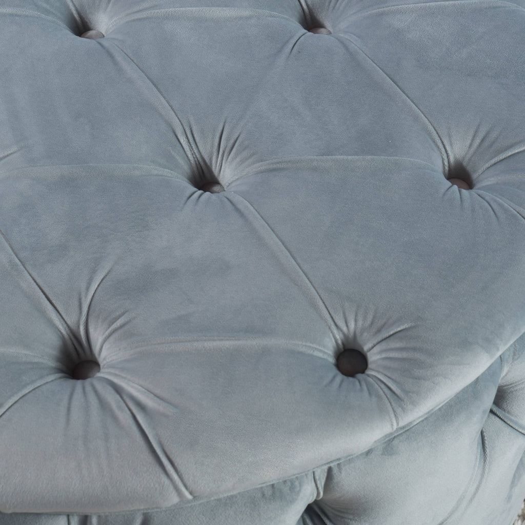 Purple Velvet Ottoman V292813