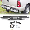 Chrome Steel Rear Step Bumper Compatible with 1999-2006 Chevy Silverado Sierra 1500 A26369