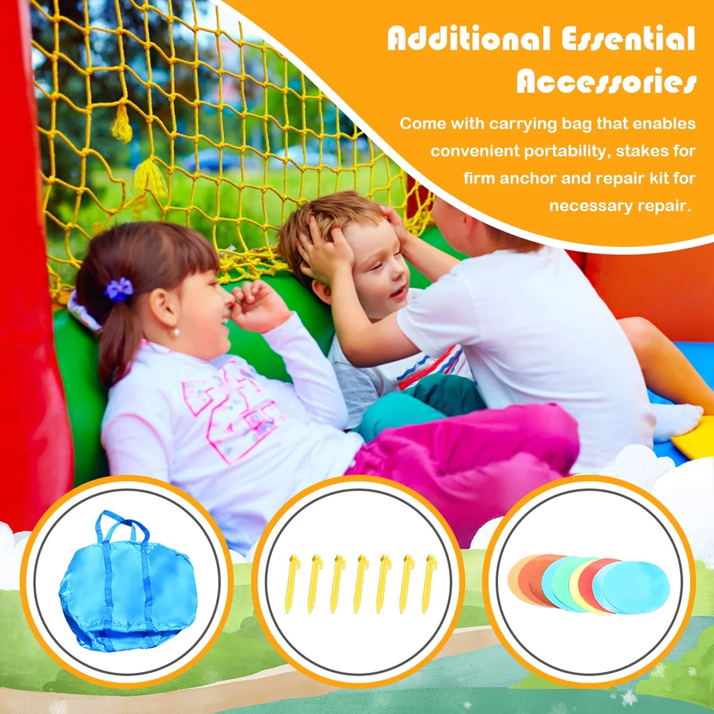 Inflatable Bouncer Snow House with BallPit and Tunnel Z815619