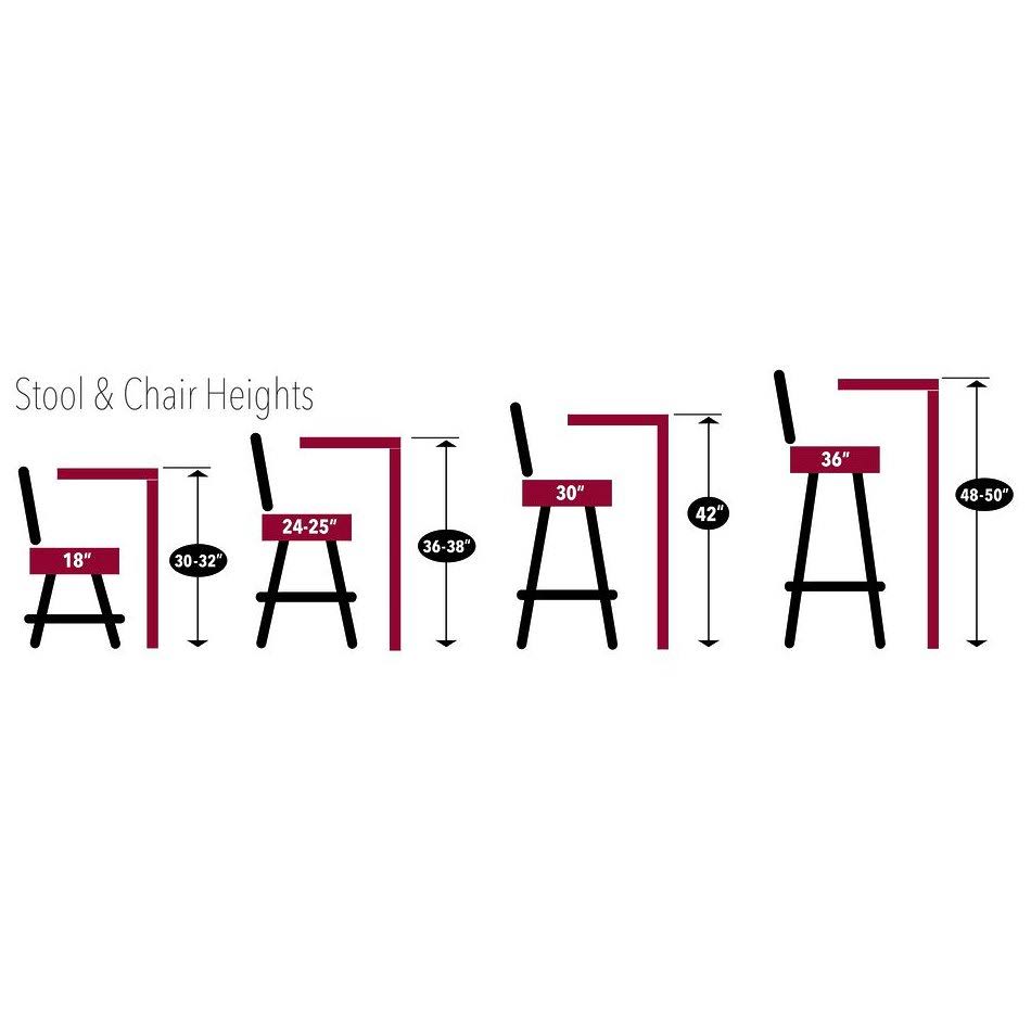 Chrome 36 inch Pub Table U884005
