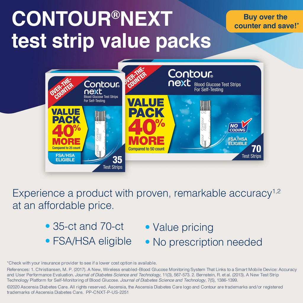 Contour Next Blood Glucose Test Strips, 100 Ct I982