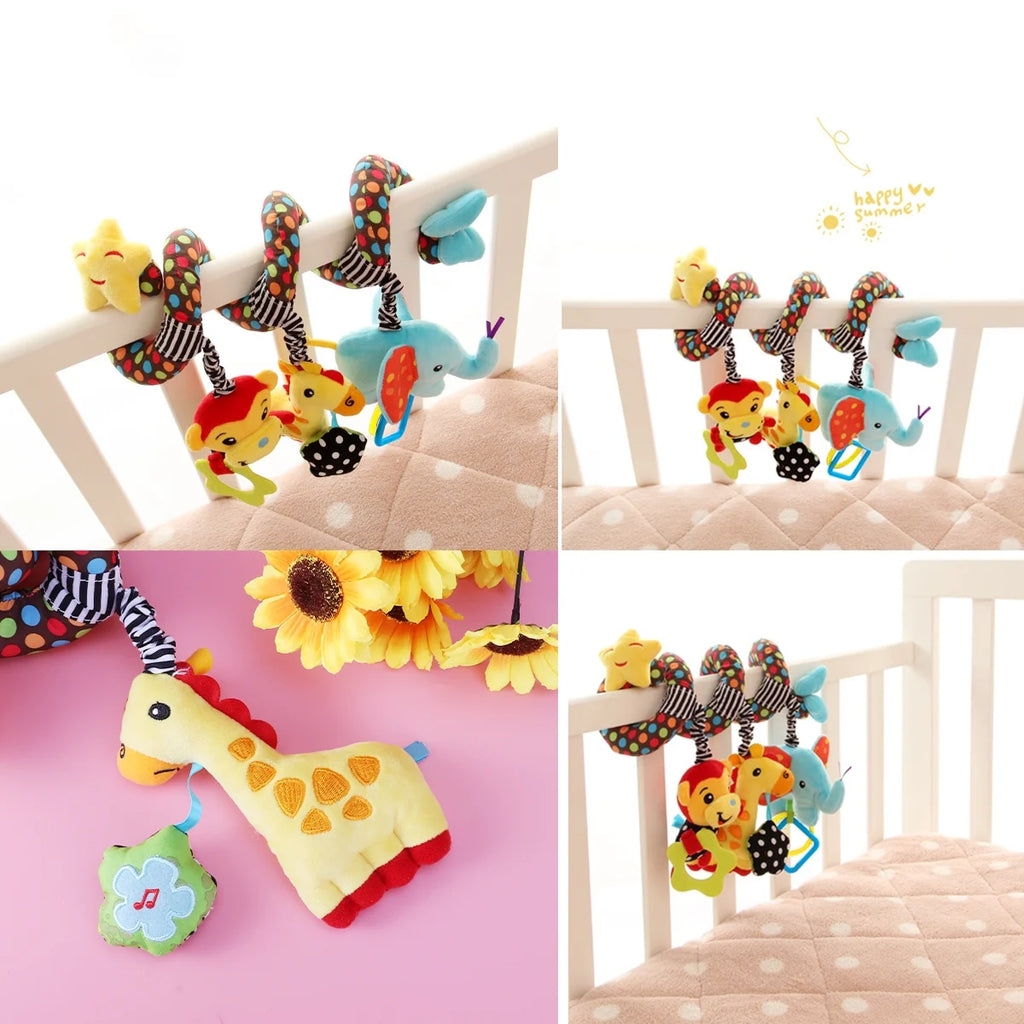 Infant Baby Activity Spiral Bed & Stroller Toy Plush Toy Y84190
